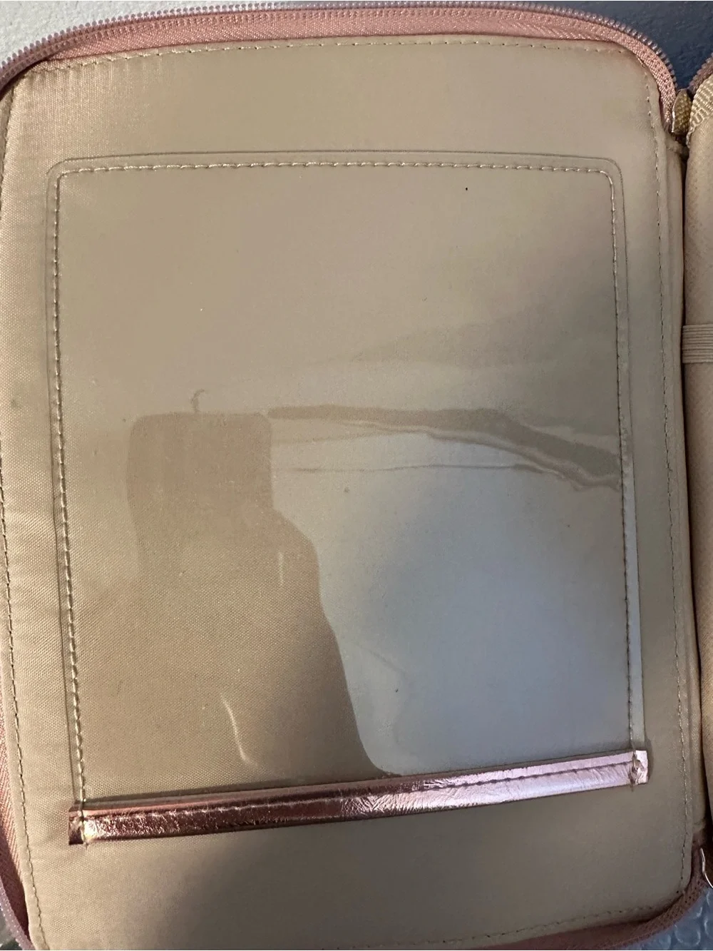 Limited Edition BEIS Rose Gold Metallic Cosmetic Case